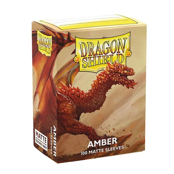 100 Dragon Shield Matte : Amber