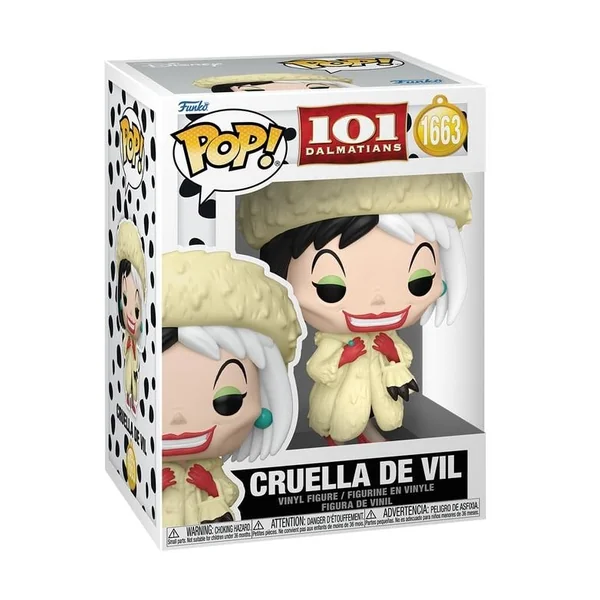 101 DALMATIENS – POP Disney N° 1663 – Cruella d’Enfer avec Chase