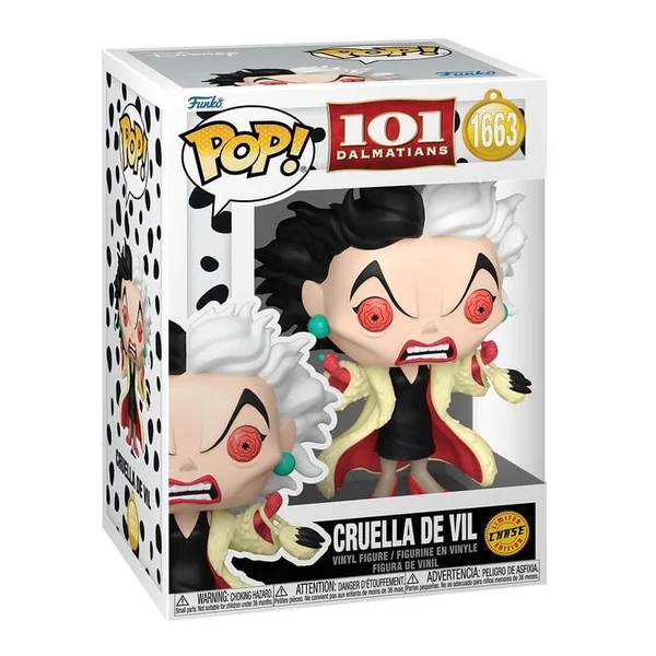 101 DALMATIENS – POP Disney N° 1663 – Cruella d’Enfer avec Chase