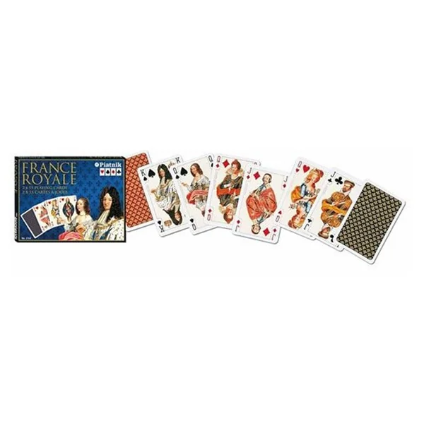 2 Jeux de 55 cartes France Royale