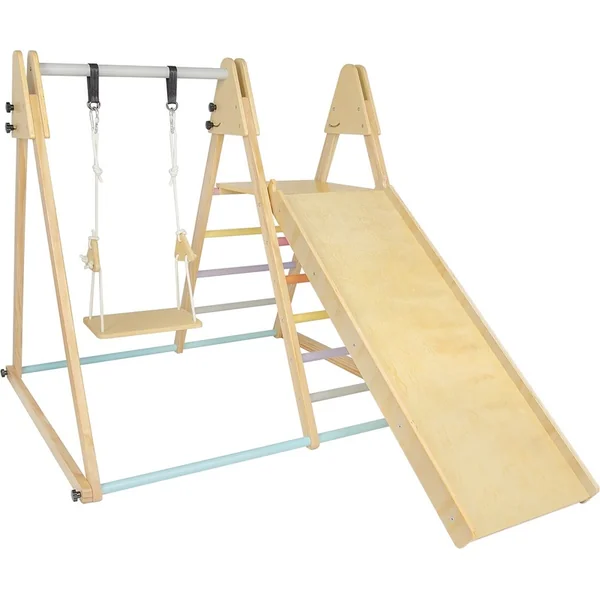 2Kids Toys Ensemble de jeu en bois avec toboggan