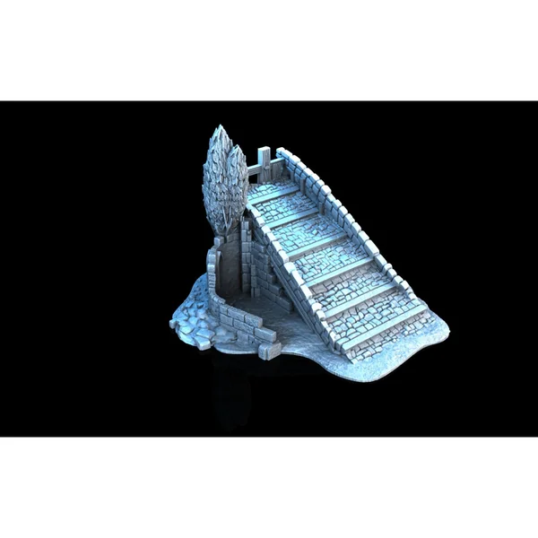 3D4U - Bridge Half - Medieval Town Set