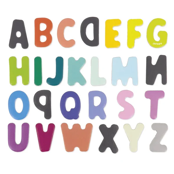 52 lettres magnétiques Alphabet en bois - Janod