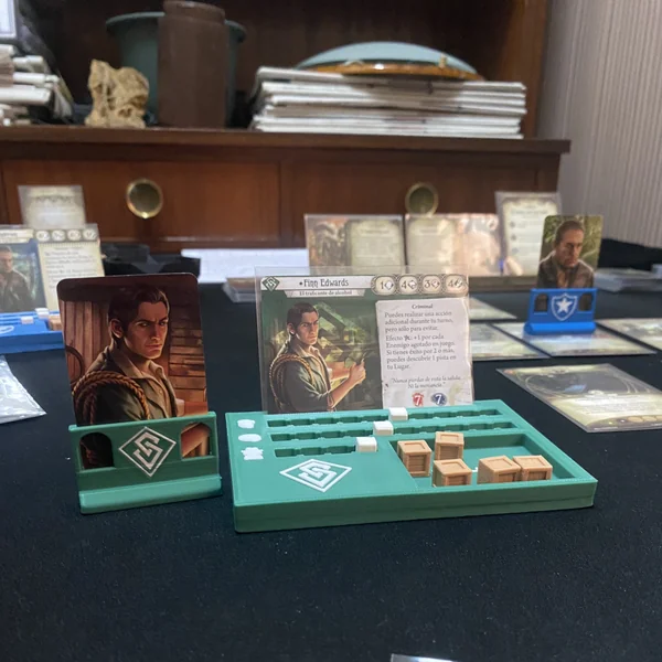 6 supports d'Investigateurs pour Horreur à Arkham : Le Jeu de Cartes