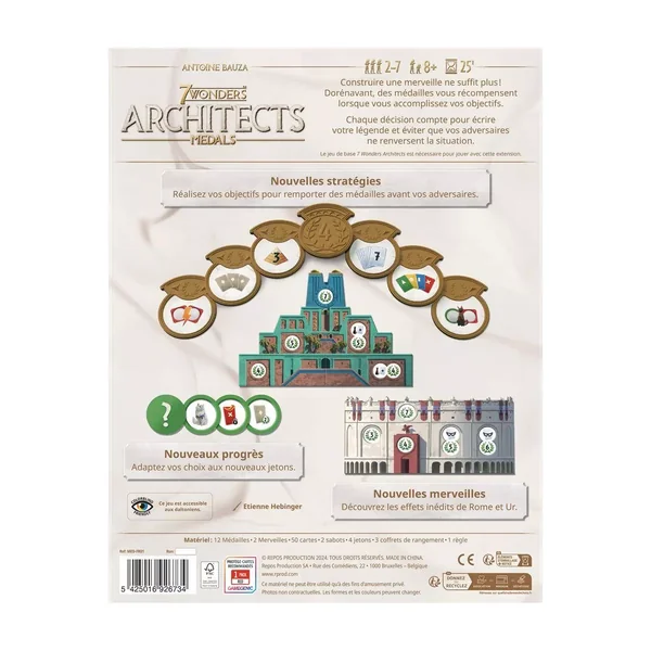 7 Wonders Architects : Medals - Extension