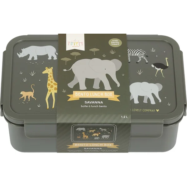 A Little Lovely Company - boîte à déjeuner - animaux de la savane