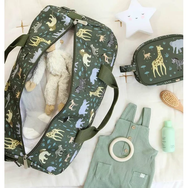 A Little Lovely Company - sac de voyage pour enfants - animaux de la savane