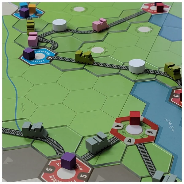 Age of Steam Deluxe: Acrylic Track Tiles