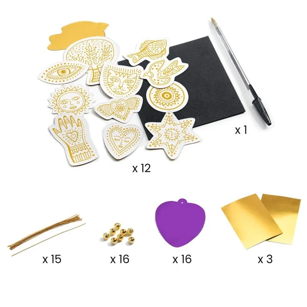 Amulettes métal à créer DIY : Porte-bonheur - Djeco