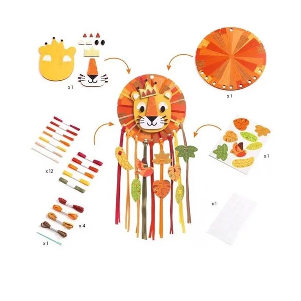Attrape-rêve à créer Petit lion DIY - Djeco