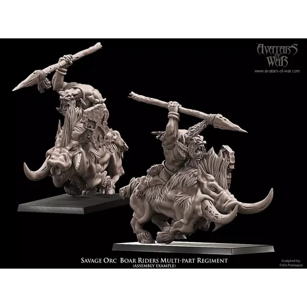 Avatars Of war - Savage Orc Boar Riders Multi-Part Regiment