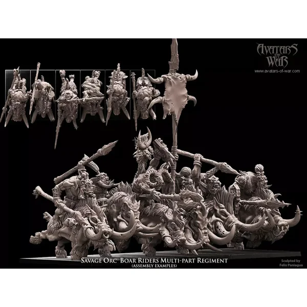 Avatars Of war - Savage Orc Boar Riders Multi-Part Regiment
