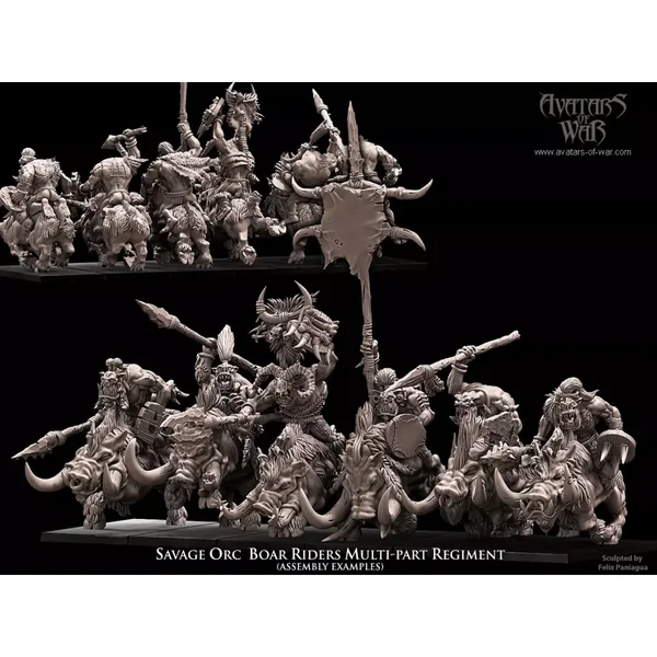 Avatars Of war - Savage Orc Boar Riders Multi-Part Regiment