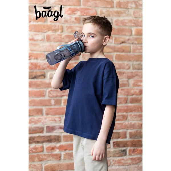 BAAGL Bouteille en tritan pour boissons Robots, 500 ml