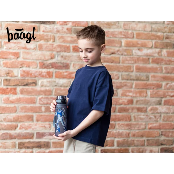 BAAGL Bouteille en tritan pour boissons Robots, 500 ml