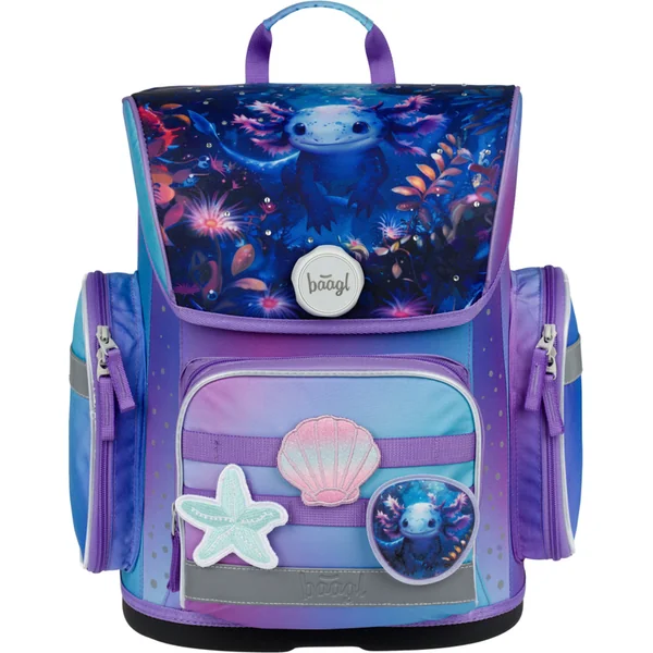 BAAGL ENSEMBLE 3 Ergo Axolotl : cartable, trousse, sac