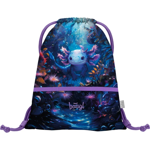 BAAGL ENSEMBLE 3 Ergo Axolotl : cartable, trousse, sac