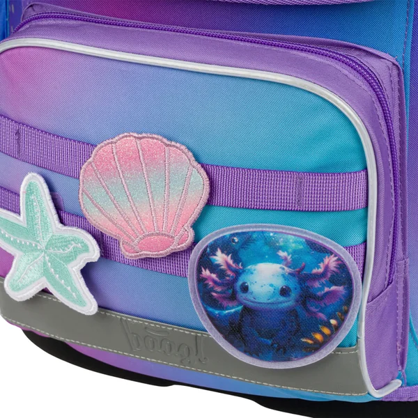 BAAGL ENSEMBLE 3 Ergo Axolotl : cartable, trousse, sac