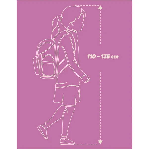 BAAGL ENSEMBLE 3 Ergo Axolotl : cartable, trousse, sac