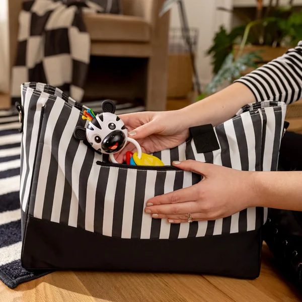 BABY EINSTEIN Jouet de dentition avec hochet zèbre Zen™ Shake-a-Shape sans BPA 0m+