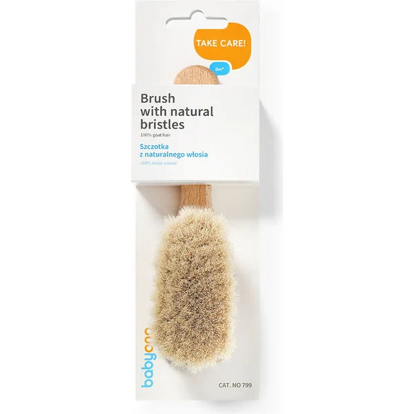 BABYONO Brosse avec poils naturels