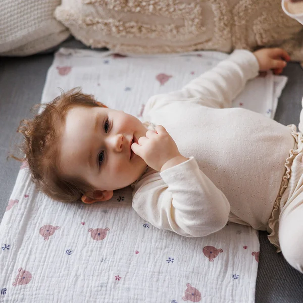 BABYONO Couches en mousseline Super Soft 3 pcs, Gris 70 x 70 cm