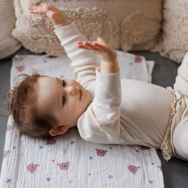 BABYONO Couches en mousseline Super Soft 3 pcs, Gris 70 x 70 cm