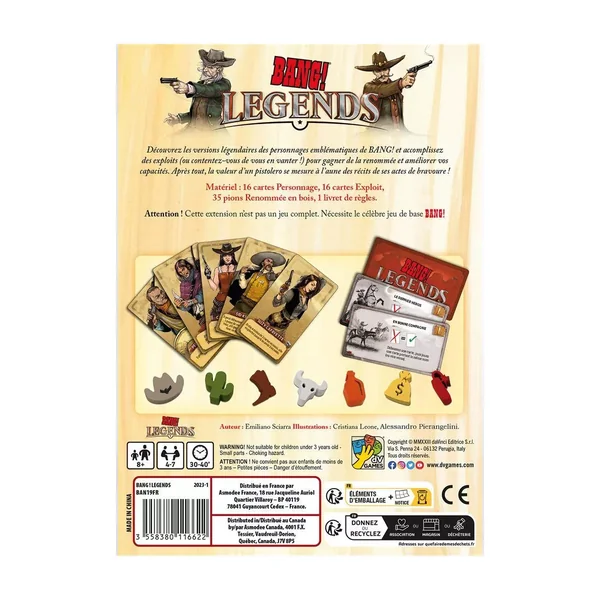 Bang ! Legends - Extension