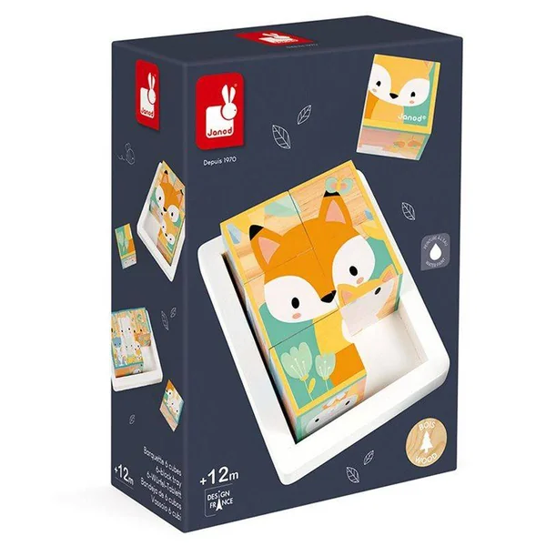 Barquette 6 Cubes Pure - Janod