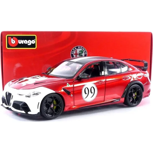 Bburago 1:18 Plus - Alfa Romeo Giulia GTAm - Métal Rouge #99