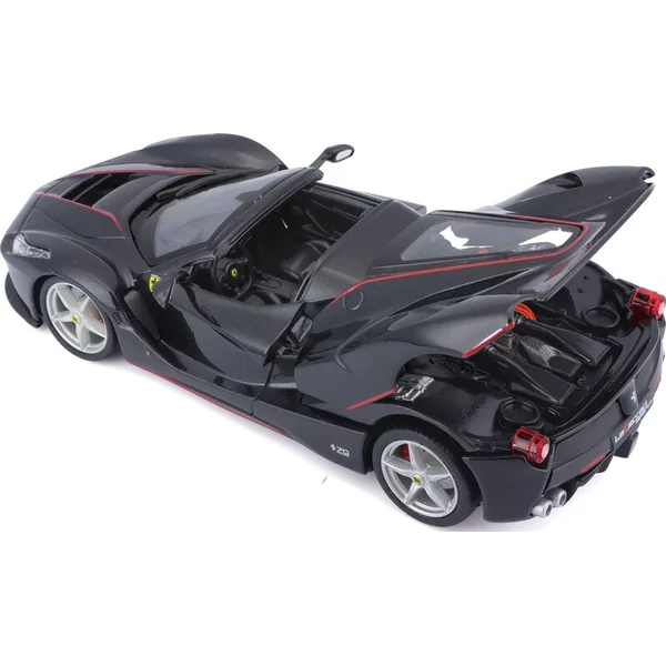 Bburago 1:24 Ferrari Laferrari Aperta Noir Métallique