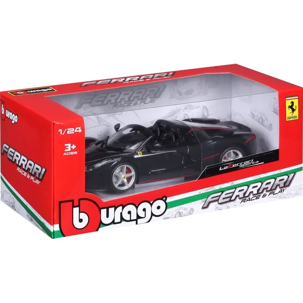 Bburago 1:24 Ferrari Laferrari Aperta Noir Métallique