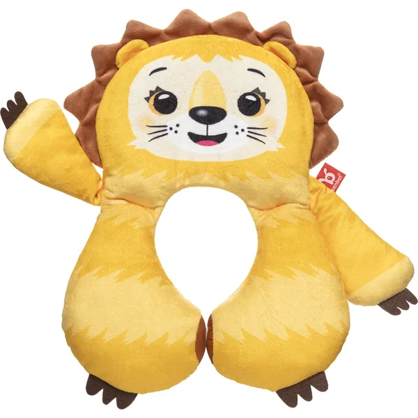 BENBAT Coussin de cou avec appui-tête, lion Amadeus 1-4 ans