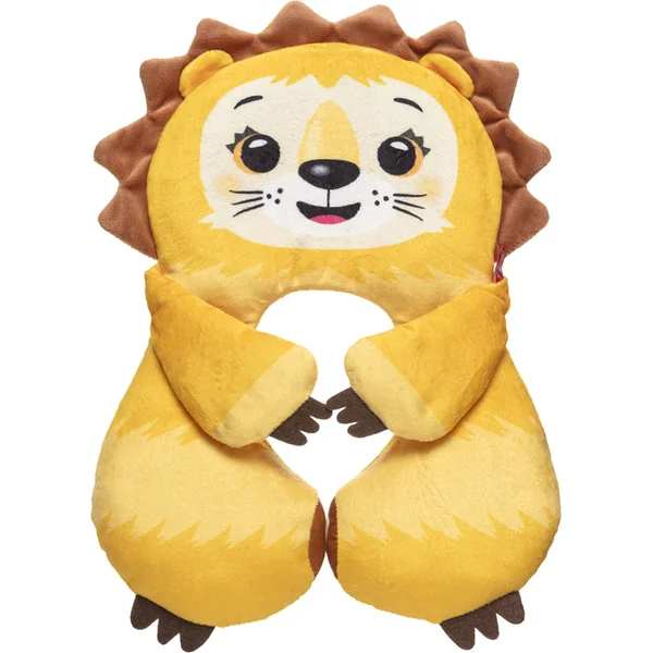 BENBAT Coussin de cou avec appui-tête, lion Amadeus 1-4 ans