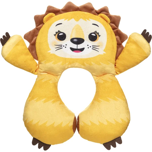 BENBAT Coussin de cou avec appui-tête, lion Amadeus 1-4 ans