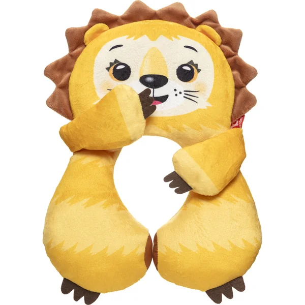 BENBAT Coussin de cou avec appui-tête, lion Amadeus 1-4 ans