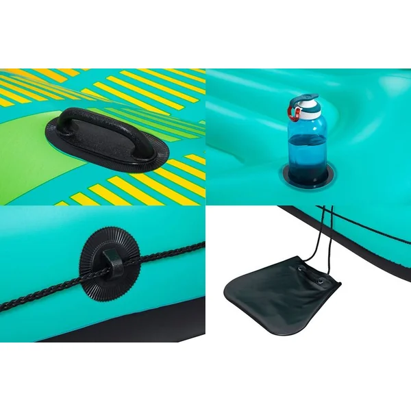 Bestway 43407 Matelas gonflable pour 5 personnes Sunny Lounge Island, 300 x 275 cm