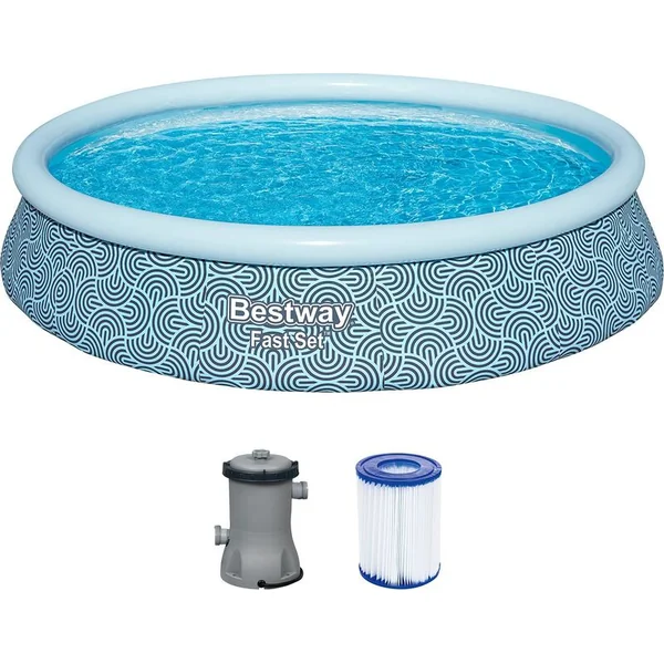 Bestway 57376 Ensemble de piscine ronde, 396 x 84 cm avec accessoires