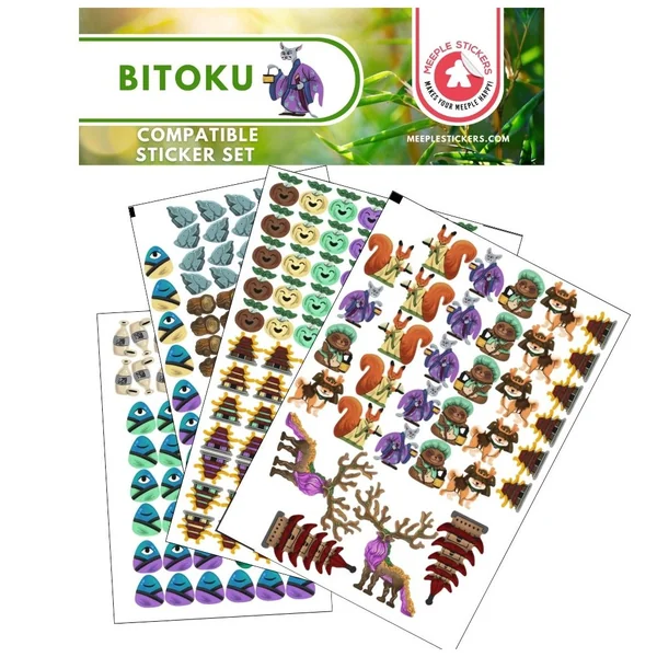 Bitoku - Set d'autocollants