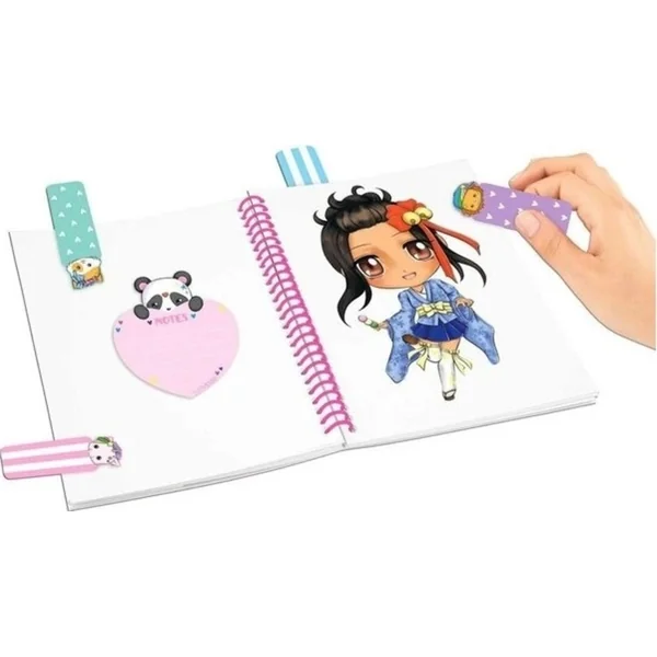 Blocs autocollants Manga Model, Étoile, 5 pcs