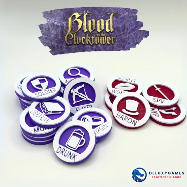Blood On The Clocktower - 22 jetons personnage