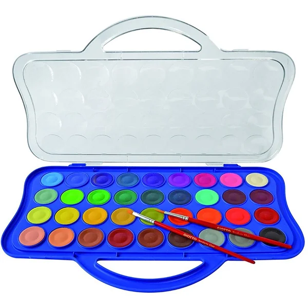 Boite de 36 Pastilles Gouache Giotto 30 mm
