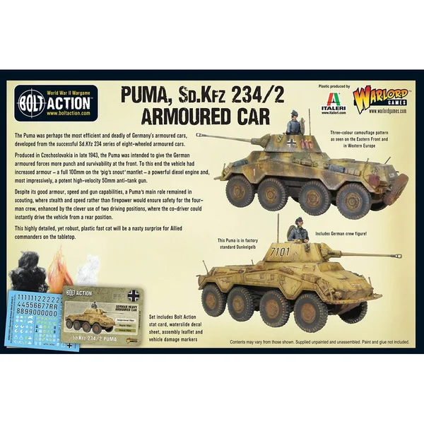 Bolt Action - German - Puma Sd.Kfz 234/2 Armoured Car