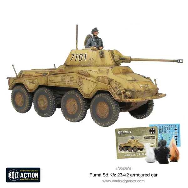 Bolt Action - German - Puma Sd.Kfz 234/2 Armoured Car