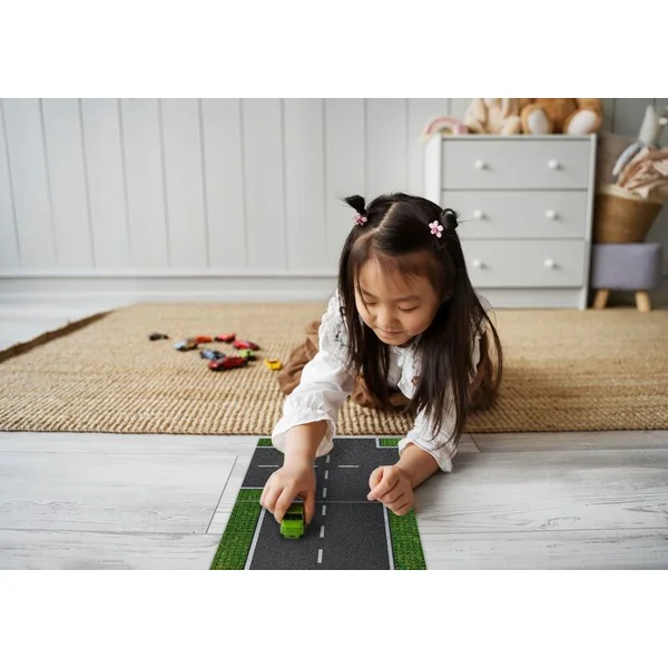 BRIXIES Plus 225.006 Tapis de construction design - virage 25,5 x 25,5 cm