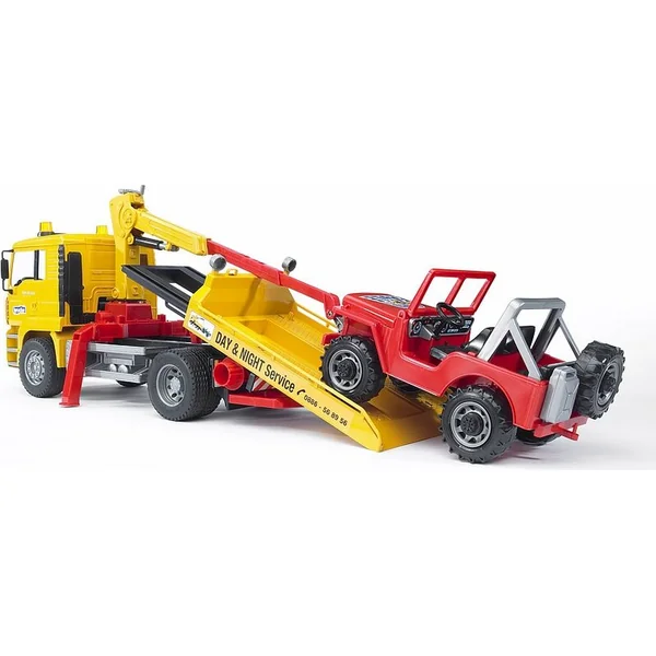 Bruder 02750 MAN TGA dépanneuse avec Jeep