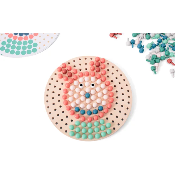 BS Toys Mosaïque avec chevilles en bois
