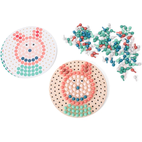 BS Toys Mosaïque avec chevilles en bois