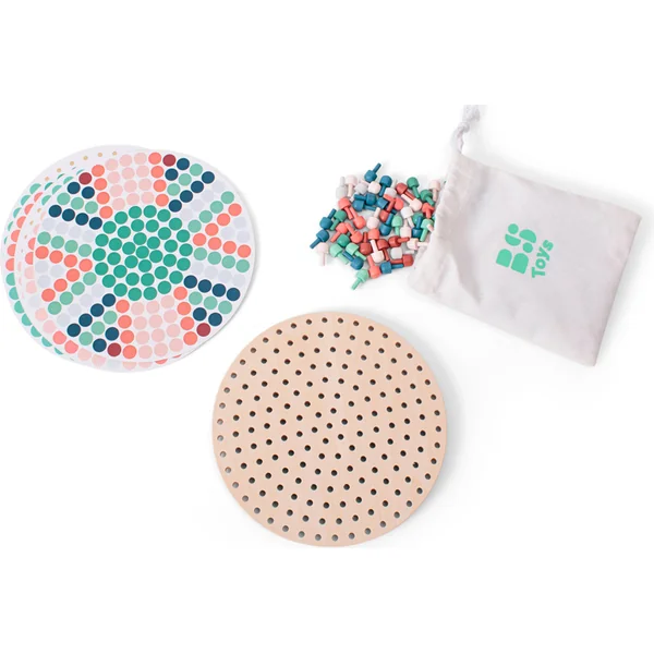 BS Toys Mosaïque avec chevilles en bois