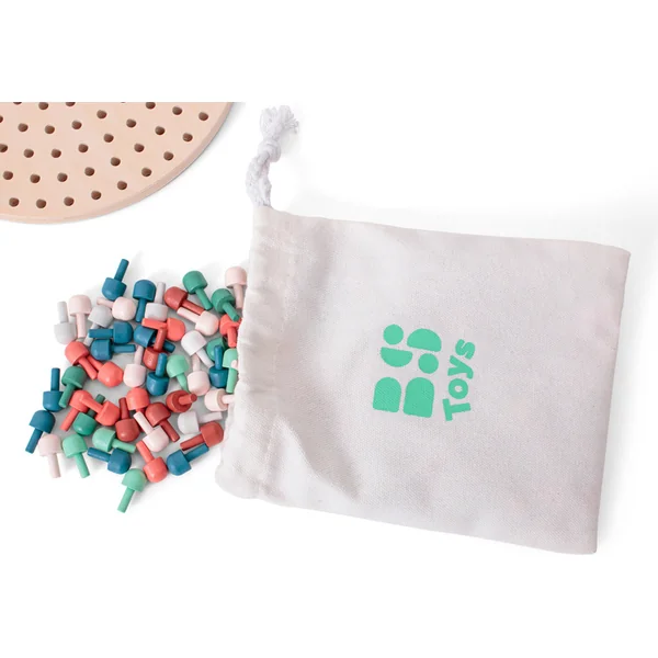 BS Toys Mosaïque avec chevilles en bois